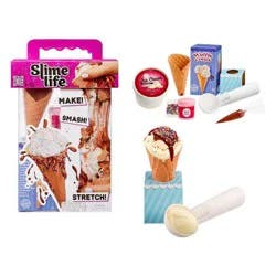 Slime Life Ice Cream Cone DIY Slime Kit - Unboxing Ingredients to Make,Smash and Stretch Your Food