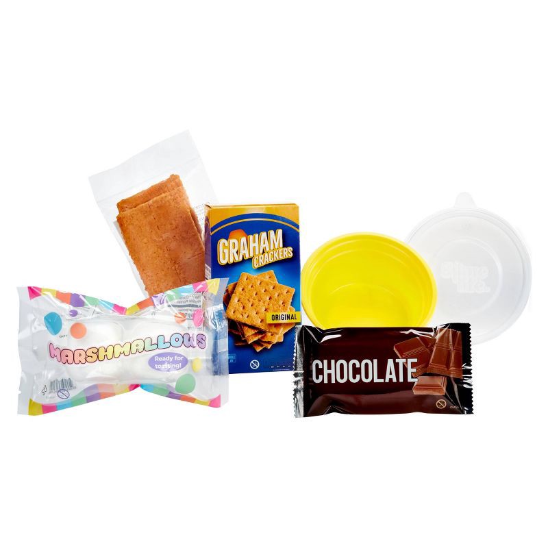 slide 3 of 9, Slime Life S'mores DIY Slime Kit - Unboxing Ingredients to Make,Smash and Stretch Your Food, 1 ct