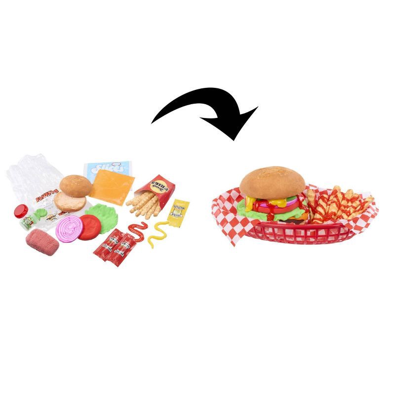 slide 3 of 11, Slime Life Cheeseburger DIY Slime Kit - Unboxing Ingredients to Make,Smash and Stretch Your Food, 1 ct