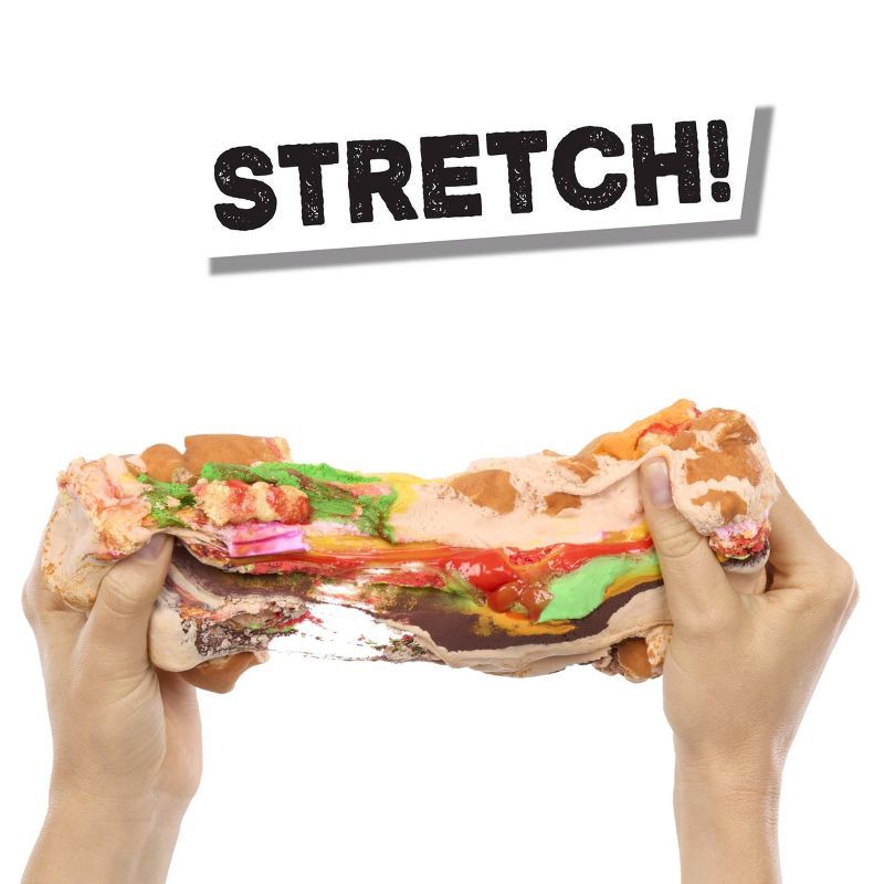 slide 7 of 11, Slime Life Cheeseburger DIY Slime Kit - Unboxing Ingredients to Make,Smash and Stretch Your Food, 1 ct