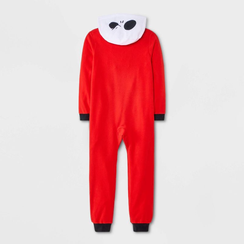 slide 2 of 4, NBC Boys' The Nightmare Before Christmas Jack Skellington Long Sleeve Union Suit - Red S, 1 ct