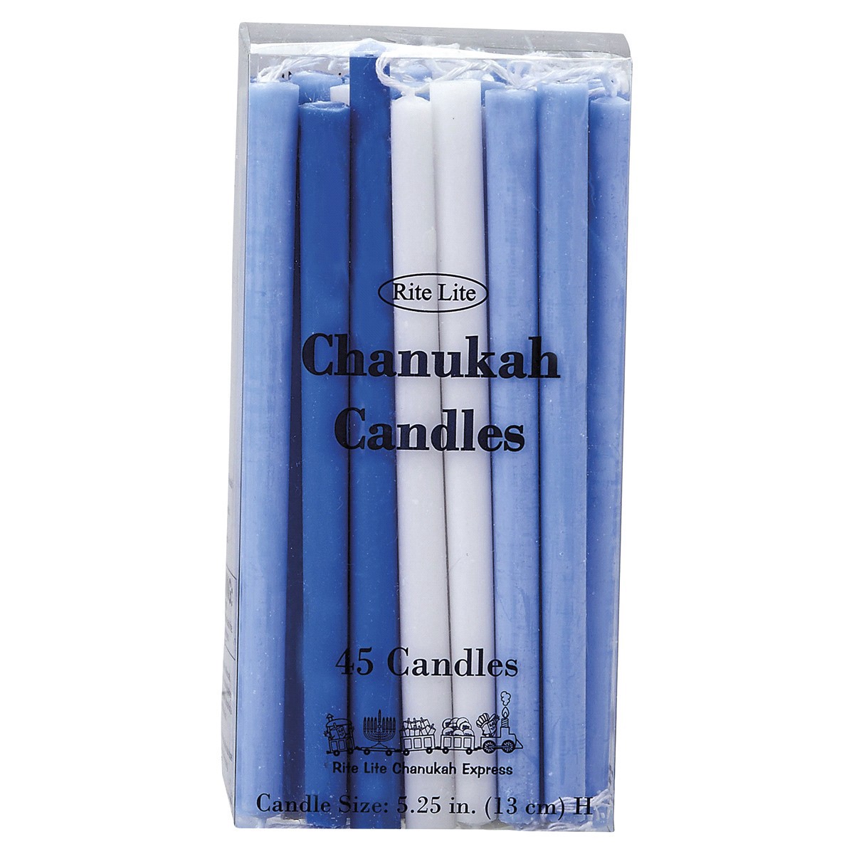 slide 1 of 1, Rite Lite Candles Chanukah Blue And White Deluxe, 45 ct