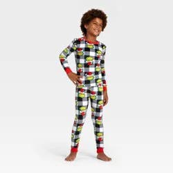 Boys' 2pc The Grinch Christmas Snuggly Soft Pajama Set - Black 4