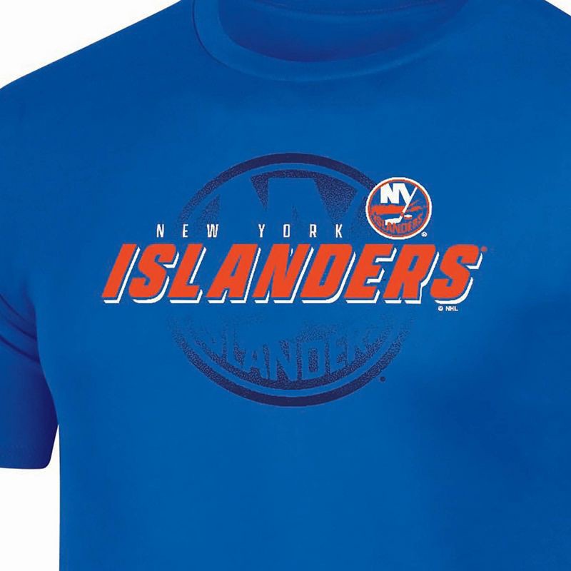 slide 3 of 3, NHL New York Islanders Men's Short Sleeve T-Shirt - M, 1 ct