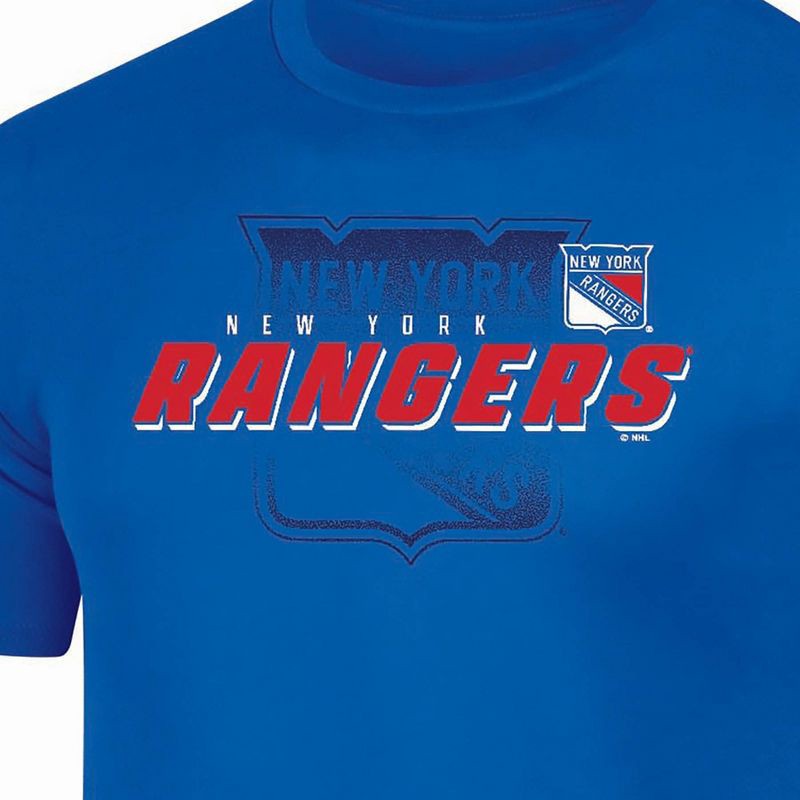slide 3 of 3, NHL New York Rangers Men's Short Sleeve T-Shirt - S, 1 ct