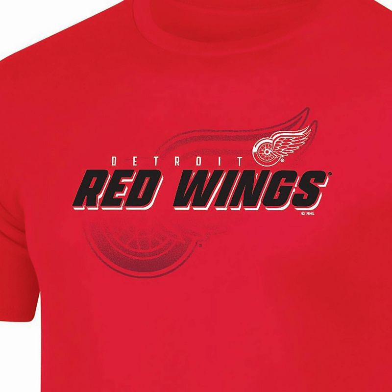 slide 3 of 3, NHL Detroit Red Wings Men's Short Sleeve T-Shirt - S, 1 ct