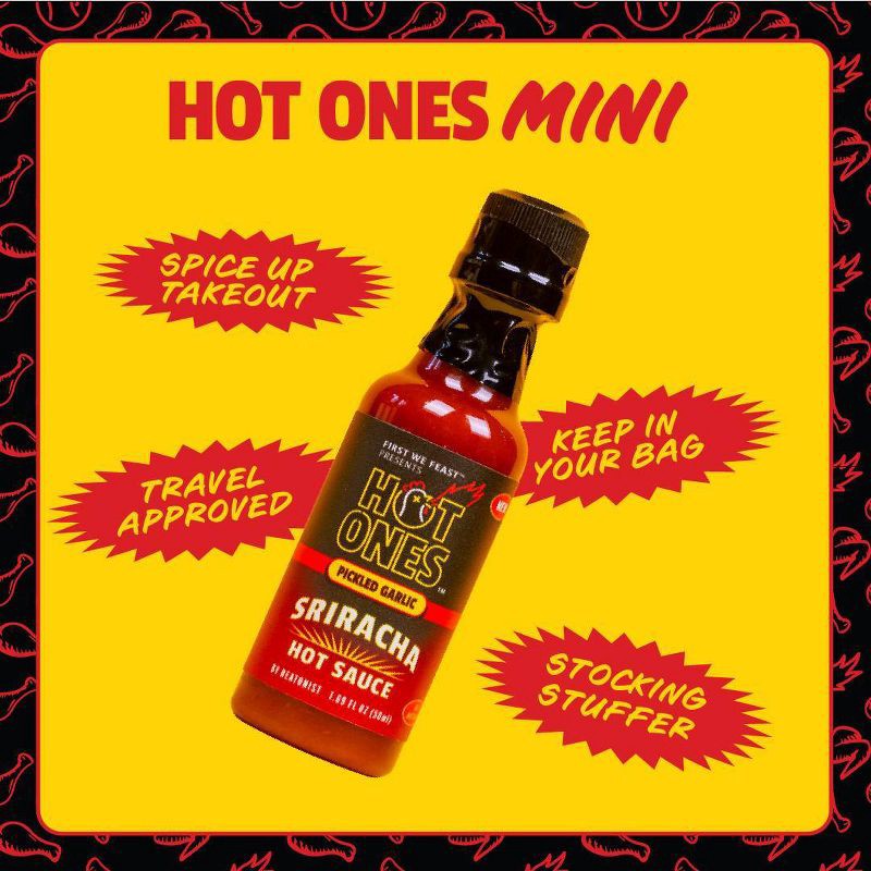 slide 6 of 8, Hot Ones Mini Sriracha Hot Sauce - 1.69oz, 1.69 oz