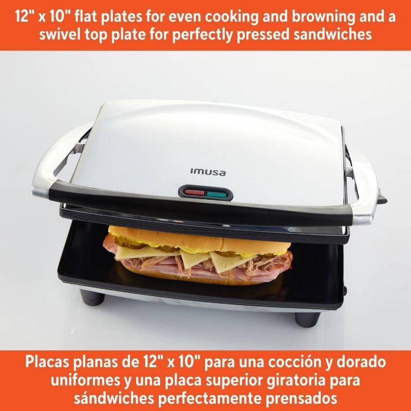 slide 2 of 6, IMUSA Panini Press Sandwich Maker, 1 ct