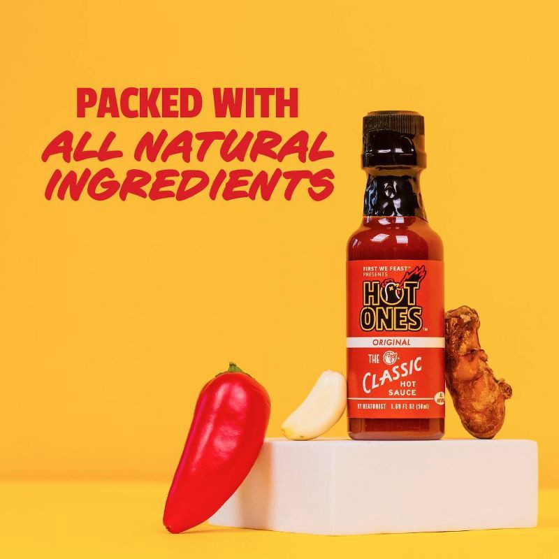 slide 4 of 8, Hot Ones Mini Original Classic Hot Sauce - 1.69oz, 1.69 oz