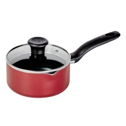 T-Fal Simply Cook 1.5qt Nonstick Sauce Pan with Lid Red