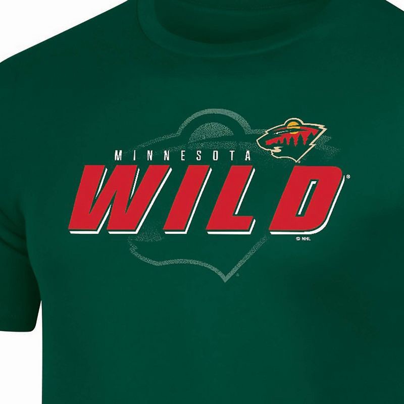 slide 3 of 3, NHL Minnesota Wild Men's Short Sleeve T-Shirt - XXL, 1 ct