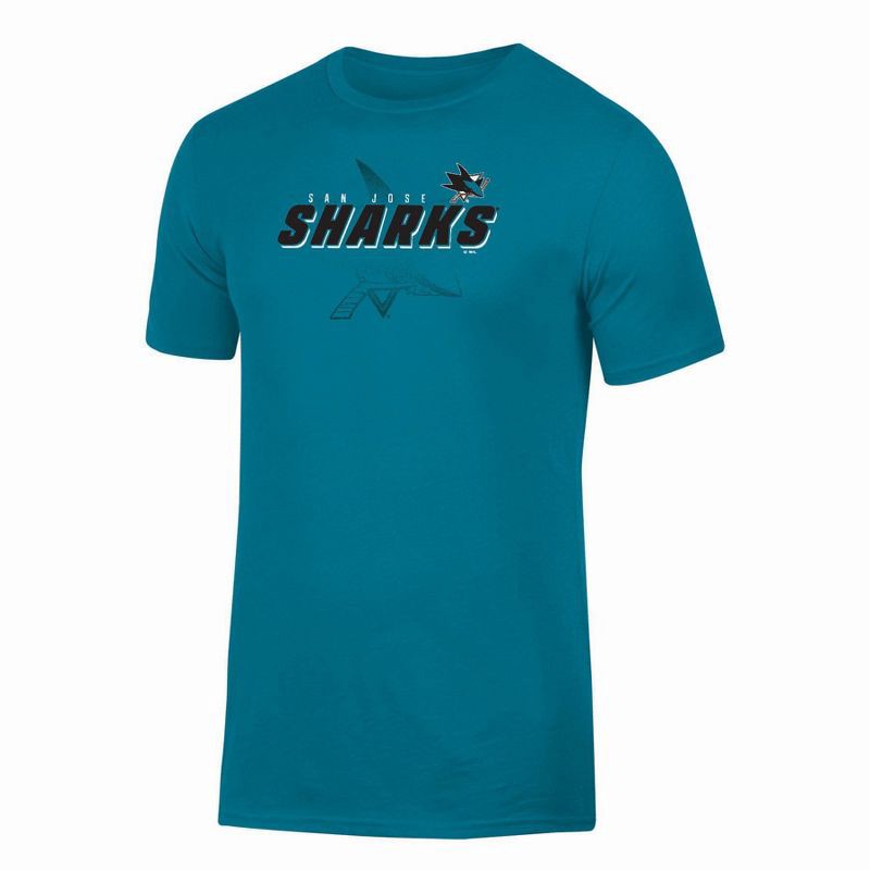 slide 1 of 3, NHL San Jose Sharks Men's Short Sleeve T-Shirt - M, 1 ct