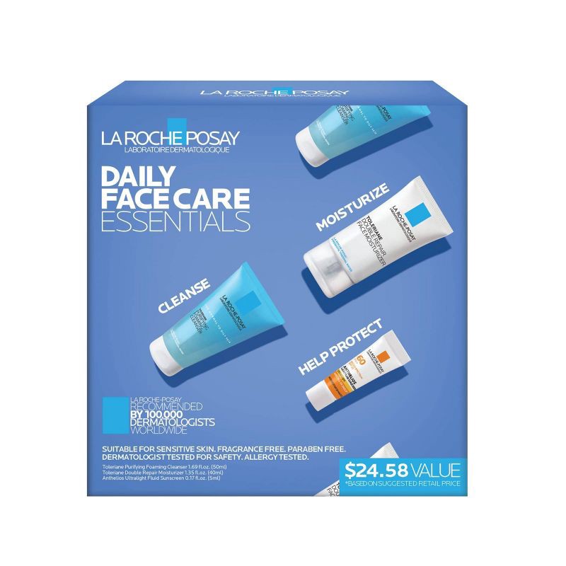 slide 1 of 6, La Roche Posay Daily Facial Essentials Gift Set - 3pc, 3 ct
