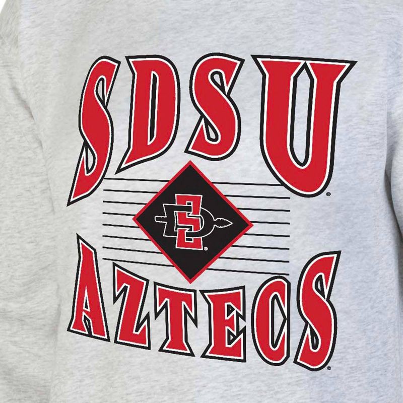 slide 3 of 3, NCAA San Diego State Aztecs Men's Crew Neck Fleece Ash Sweatshirt - XXL, 1 ct