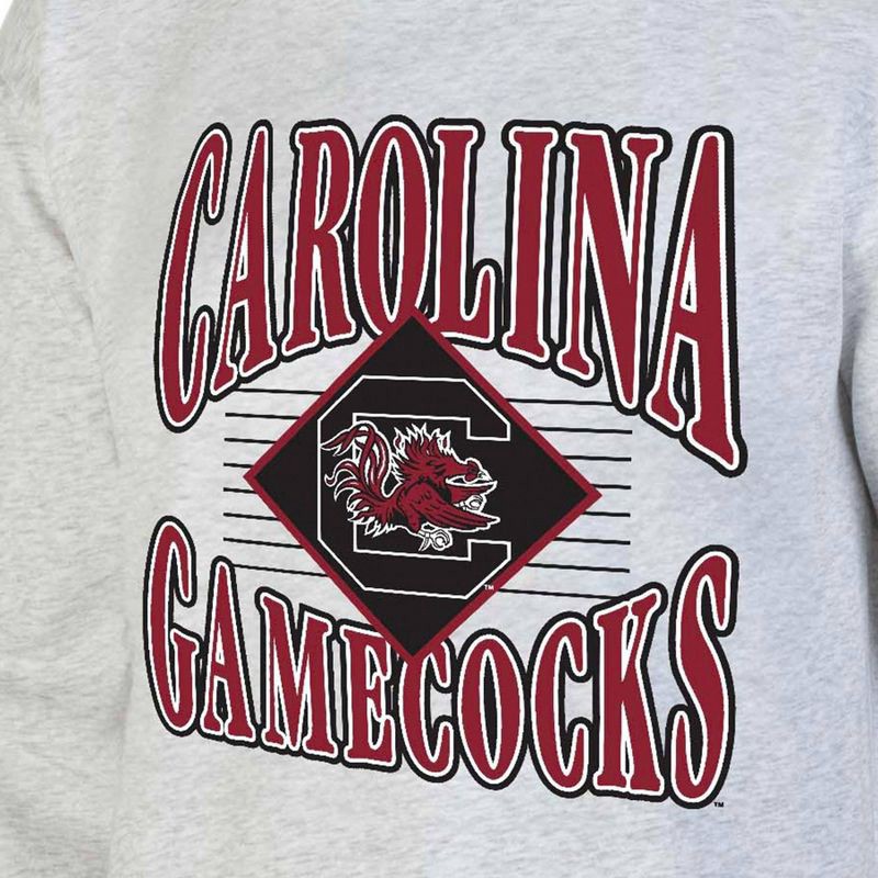 slide 3 of 3, NCAA South Carolina Gamecocks Men's Crew Neck Fleece Ash Sweatshirt - M, 1 ct