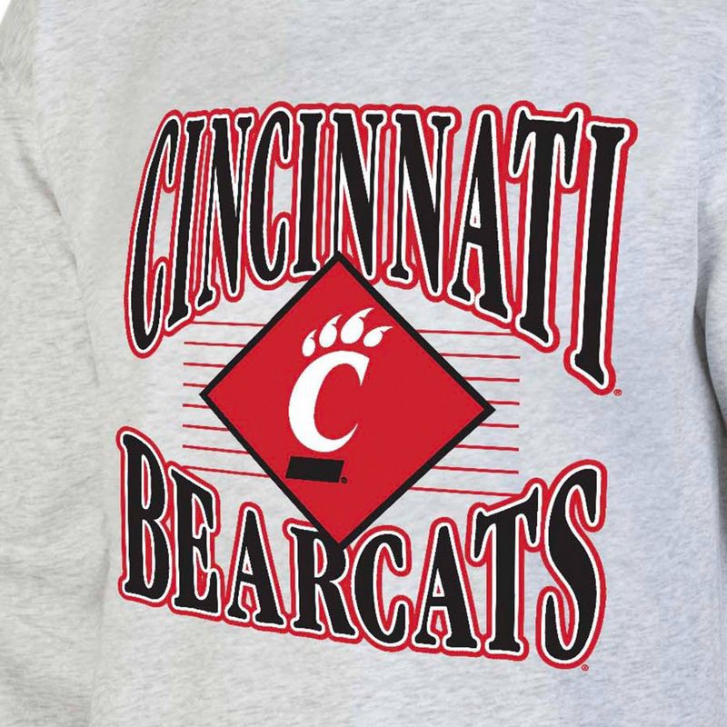 slide 3 of 3, NCAA Cincinnati Bearcats Men's Crew Neck Fleece Ash Sweatshirt - M: Cotton Pullover,, 1 ct