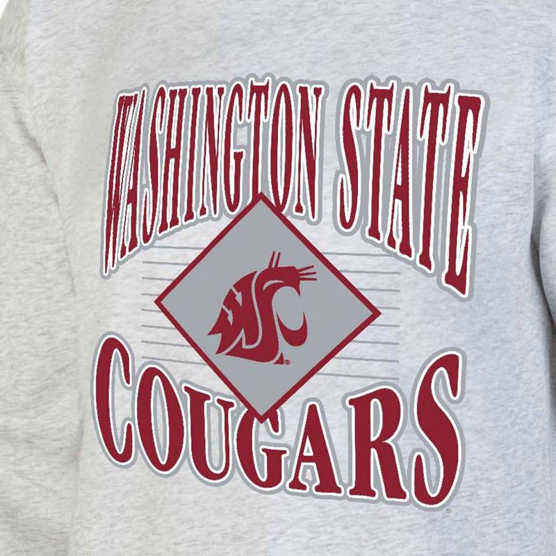 slide 3 of 3, NCAA Washington State Cougars Men's Crew Neck Fleece Ash Sweatshirt - XXL, 1 ct
