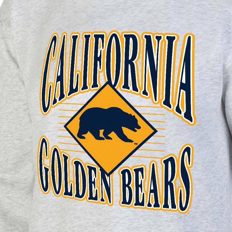slide 3 of 3, NCAA Cal Golden Bears Men's Crew Neck Fleece Ash Sweatshirt - L, 1 ct