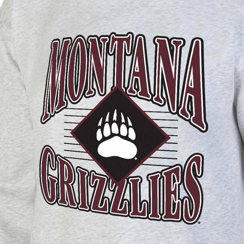 slide 3 of 3, NCAA Montana Grizzlies Men's Crew Neck Fleece Ash Sweatshirt - M: Cotton Pullover,, 1 ct