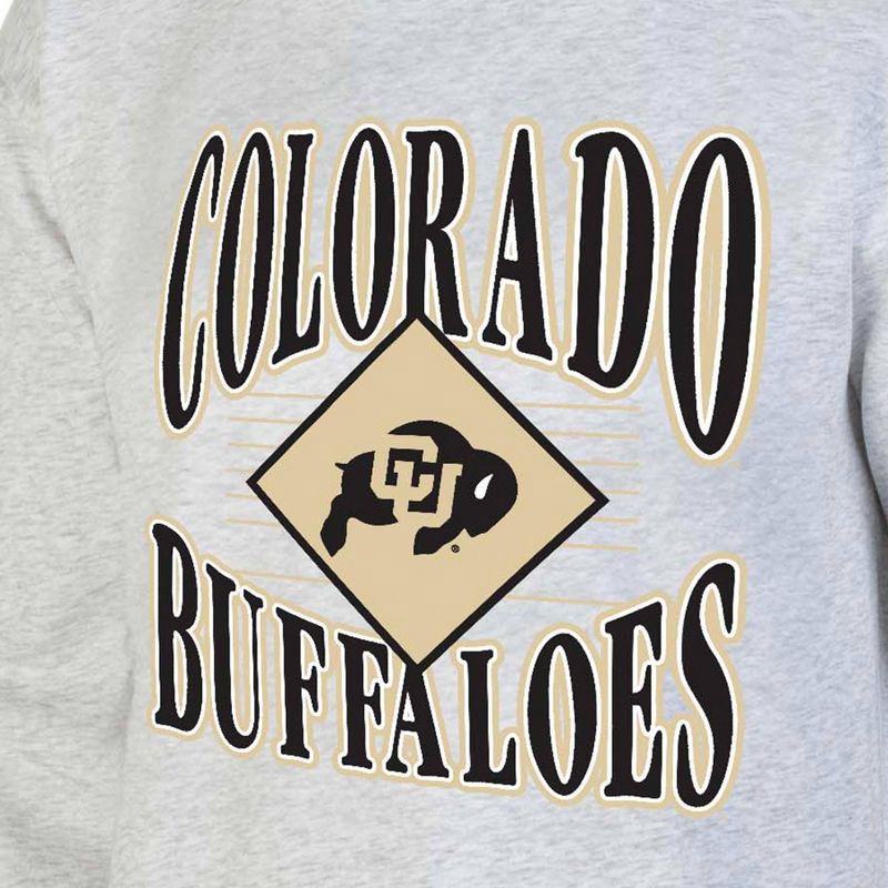 slide 3 of 3, NCAA Colorado Buffaloes Men's Crew Neck Fleece Ash Sweatshirt - S, 1 ct