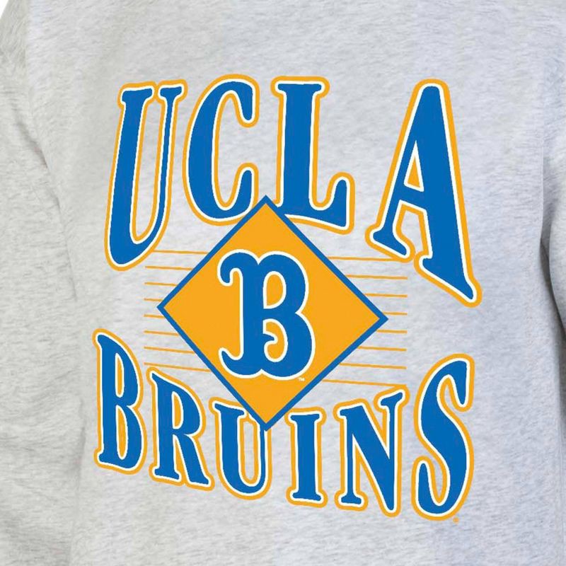 slide 3 of 3, NCAA UCLA Bruins Men's Crew Neck Fleece Ash Sweatshirt - L, 1 ct