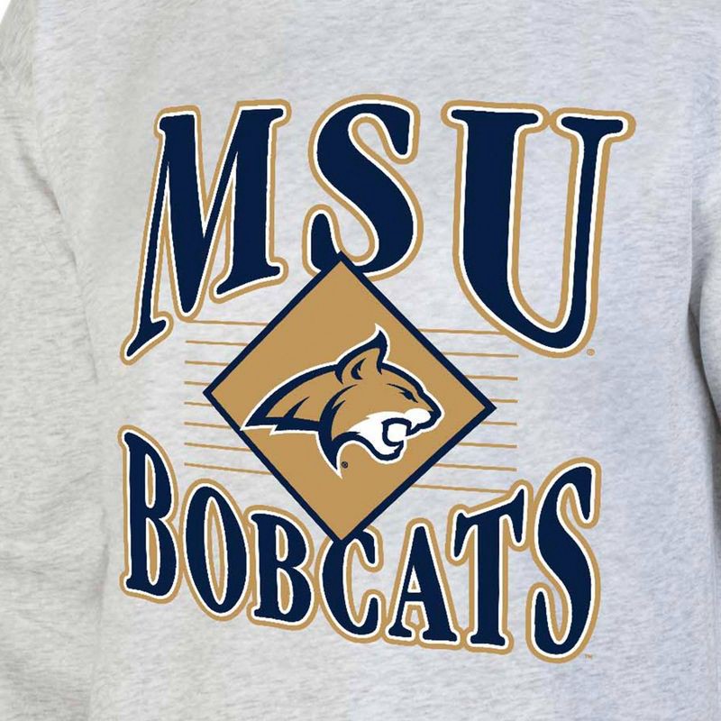 slide 3 of 3, NCAA Montana State Bobcats Men's Crew Neck Fleece Ash Sweatshirt - S, 1 ct