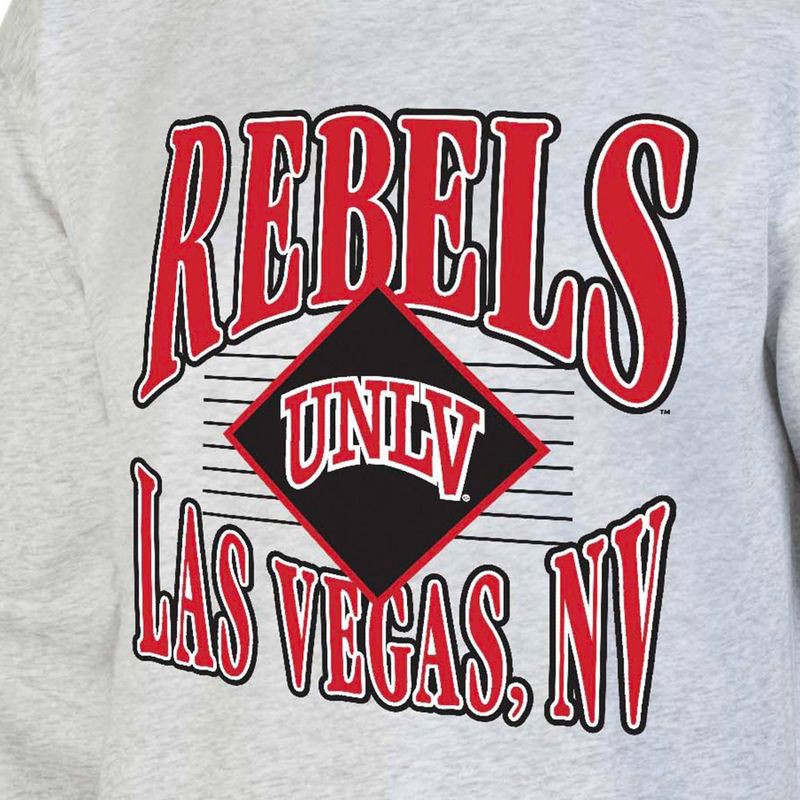 slide 3 of 3, NCAA UNLV Rebels Men's Crew Neck Fleece Ash Sweatshirt - XL, 1 ct