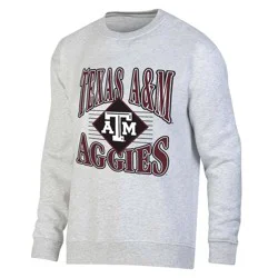 NCAA Texas A&M Aggies Men's Crew Neck Fleece Ash Sweatshirt - XXL