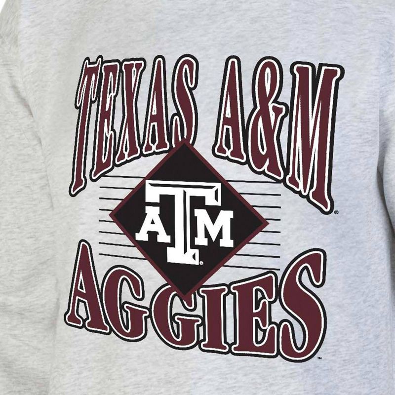 slide 3 of 3, NCAA Texas A&M Aggies Men's Crew Neck Fleece Ash Sweatshirt - L, 1 ct