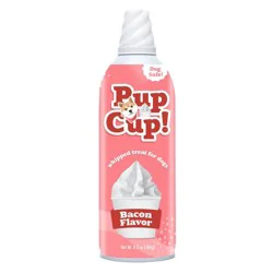 PupCup! Dog Whipped Cream Bacon Flavor Dog Treat - 6.5oz