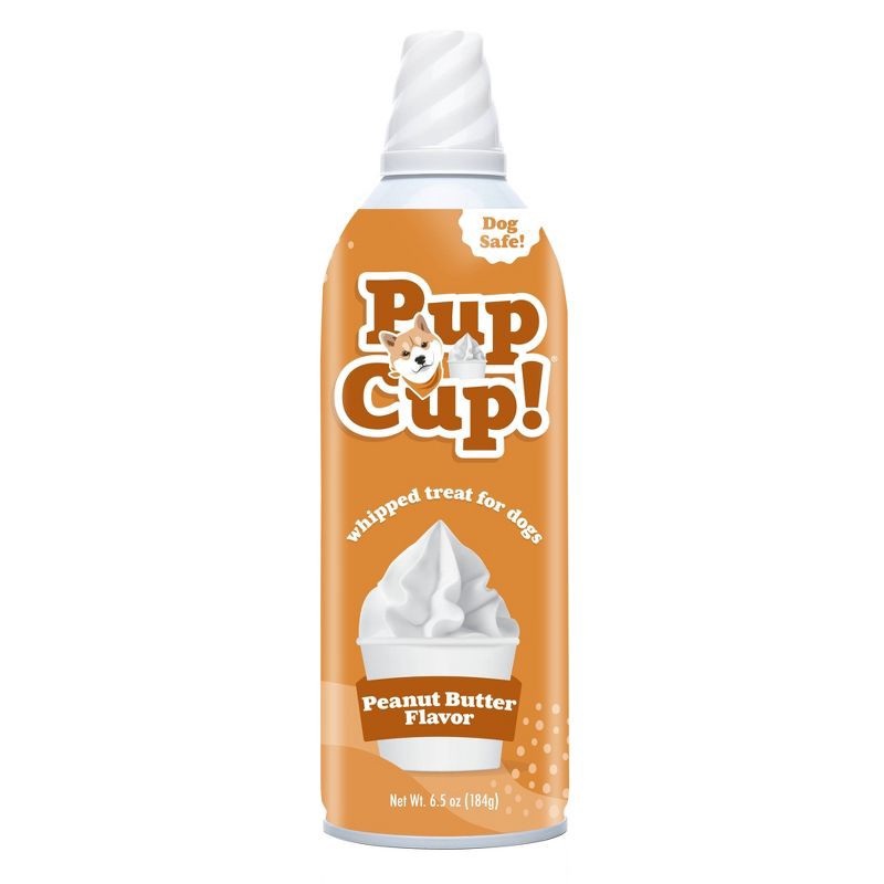 slide 1 of 5, PupCup! Dog Whipped Cream Peanut Butter Flavor Dog Treat - 6.5oz, 6.5 oz
