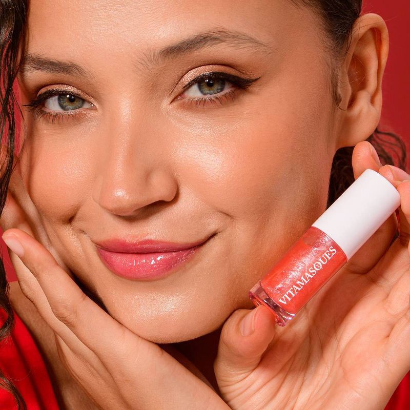 slide 4 of 5, Vitamasques Glow Oil Lip Balm - Berry Glaze - 0.2 fl oz, 0.2 fl oz