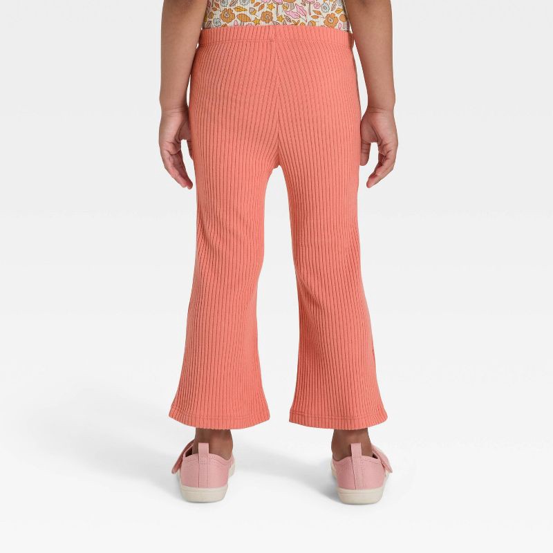 slide 2 of 3, Toddler Girls' Flared Leggings - Cat & Jack™ Coral Orange 12M, 1 ct