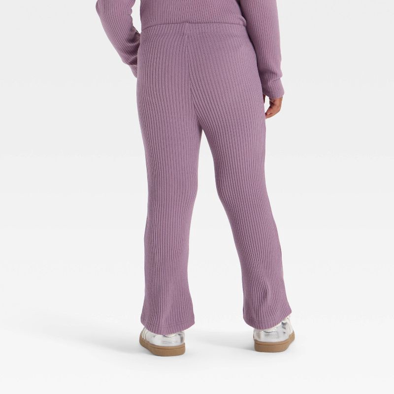 slide 2 of 3, Toddler Girls' Flared Leggings - Cat & Jack™ Plum Purple 2T, 1 ct