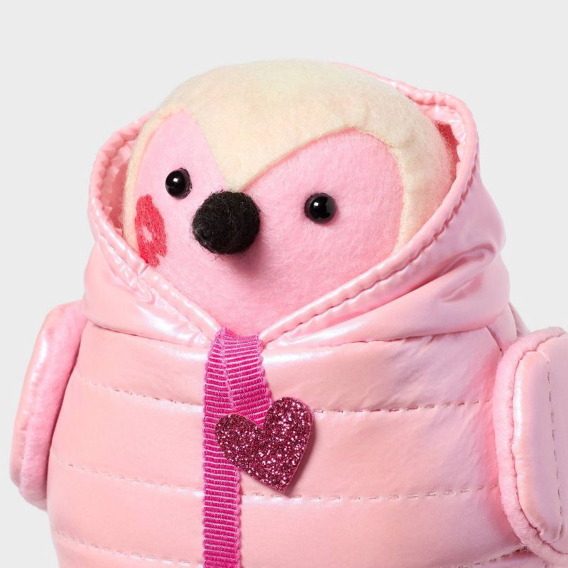 slide 3 of 3, Featherly Friends™ Valentine's Day 'smoocher' Puffer Bird - Spritz™, 1 ct