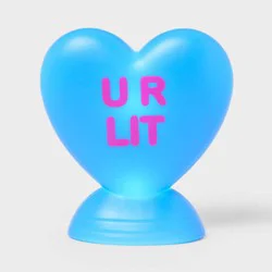 Valentine's Day Blow Mold Candy Hearts Blue - Spritz™