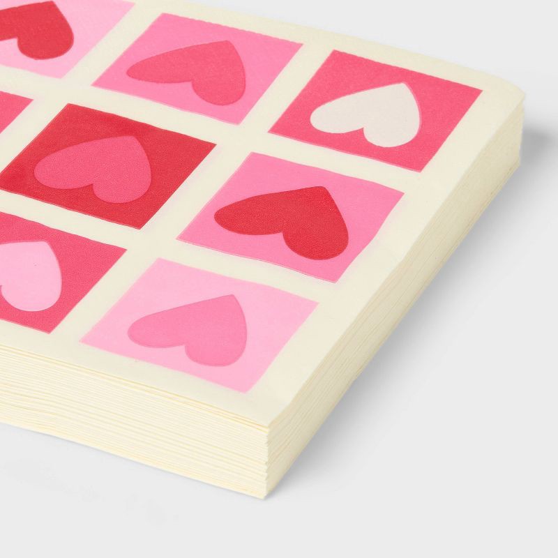 slide 3 of 3, 30ct Valentine's Day Lunch Napkin - Spritz™, 30 ct