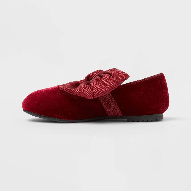 slide 2 of 4, Toddler Girls' Chloe Mary Jane Flats - Cat & Jack™ Red 8T, 1 ct