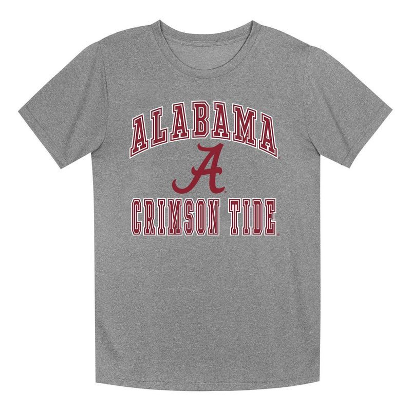 slide 2 of 3, NCAA Alabama Crimson Tide Boys' Gray Poly T-Shirt -M, 1 ct