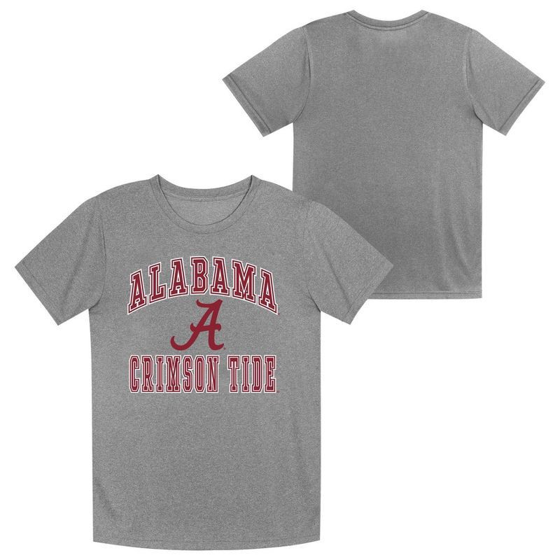 slide 1 of 3, NCAA Alabama Crimson Tide Boys' Gray Poly T-Shirt - XL, 1 ct