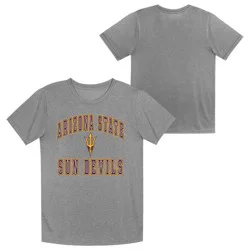 NCAA Arizona State Sun Devils Boys' Gray Poly T-Shirt - XS