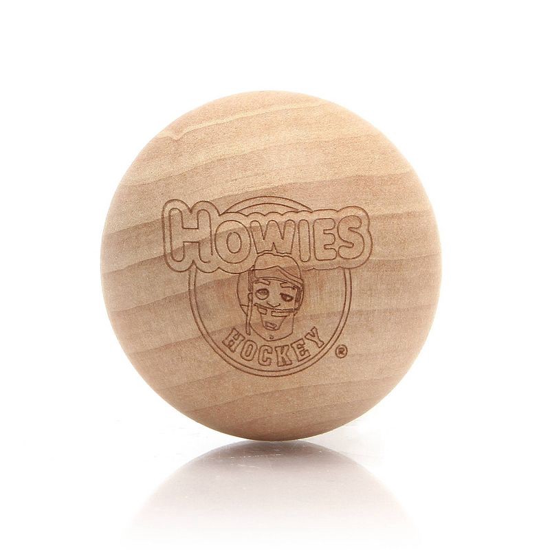 slide 1 of 1, Howies Hockey Wooden Stick Handling Training Ball - Natural Wood, 1 ct