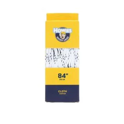 Howies Hockey Cloth Shoelace - White 84"