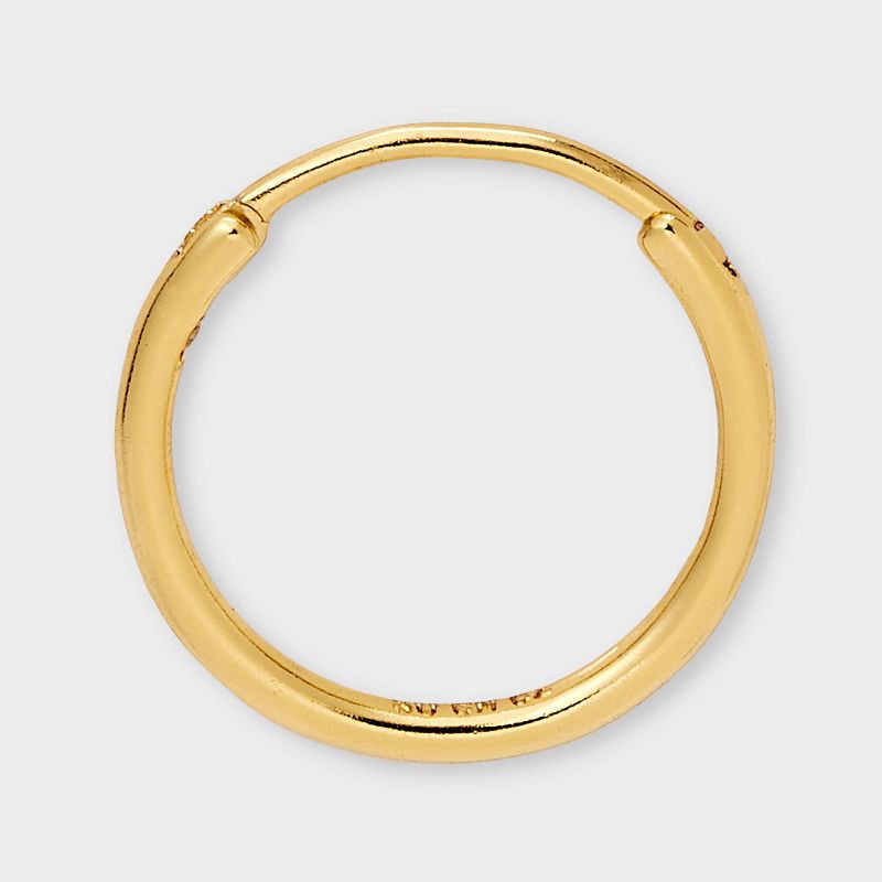 slide 3 of 3, 14K Gold Plated Hoop Earring Set 3pc - A New Day™ Gold, 3 ct