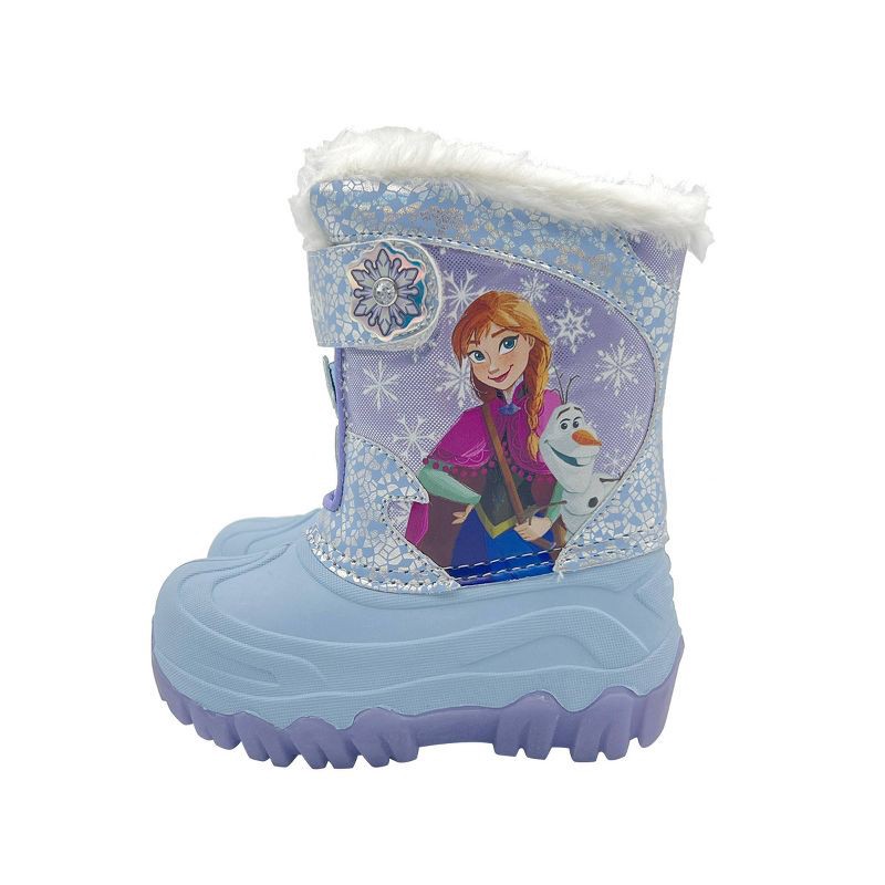 slide 6 of 7, Disney Frozen Toddler Lighted Winter Snowboots - Blue 11T, 1 ct
