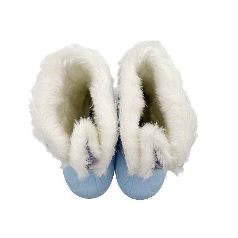 slide 7 of 7, Disney Frozen Toddler Lighted Winter Snowboots - Blue 11T, 1 ct