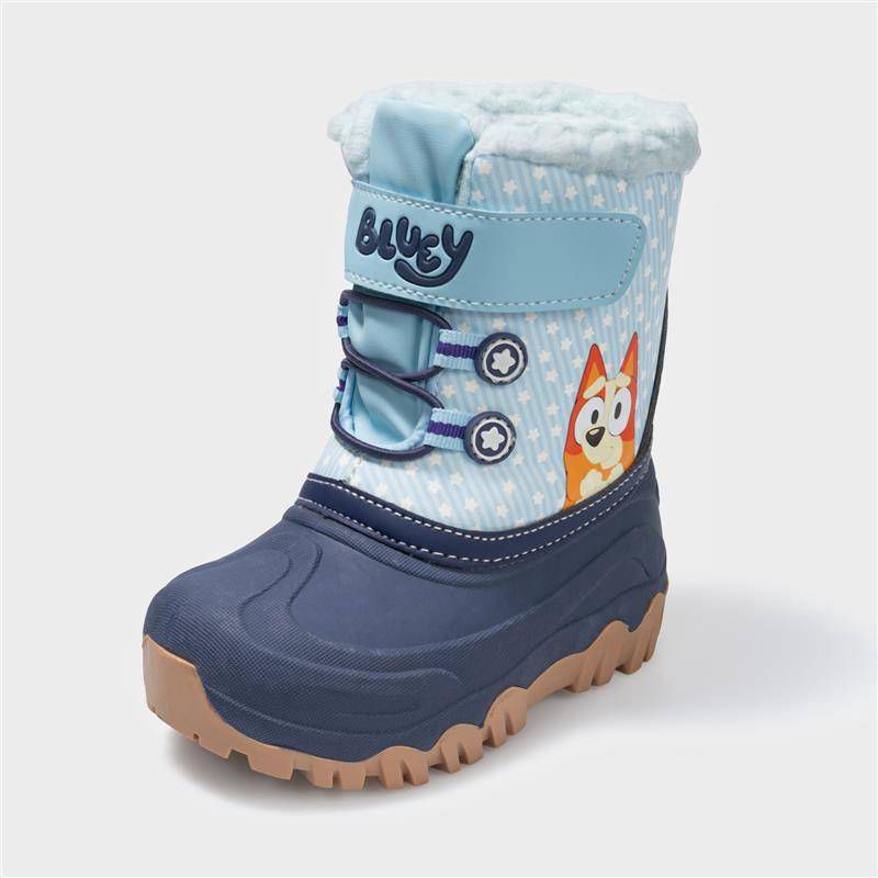 slide 2 of 5, Toddler Bluey Winter Boots - Blue 9T, 1 ct