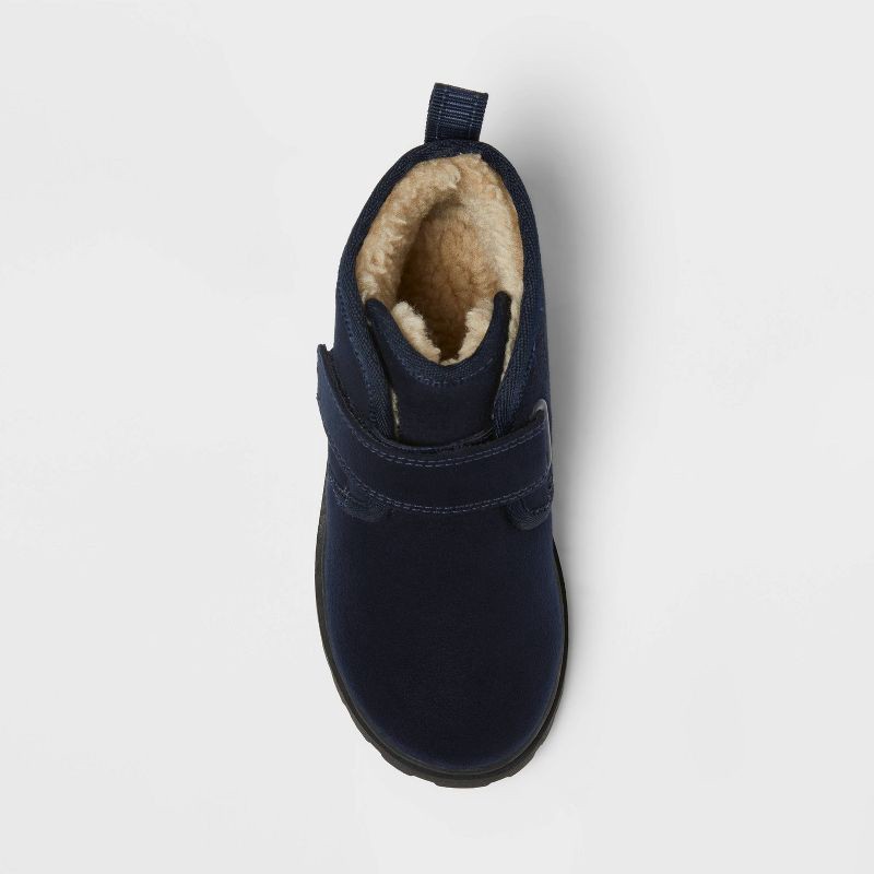slide 3 of 4, Toddler Magnus Boots - Cat & Jack™ Navy Blue 7T, 1 ct
