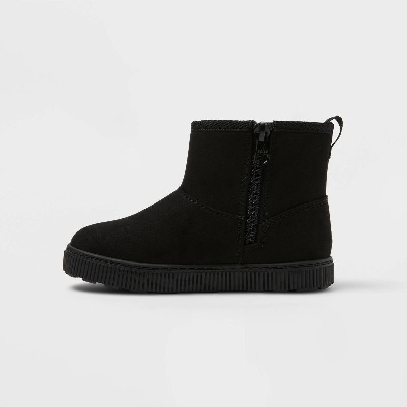 slide 2 of 4, Toddler Arlo Booties - Cat & Jack™ Black 8T, 1 ct
