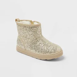 Toddler Arlo Booties - Cat & Jack™ Gold 8T